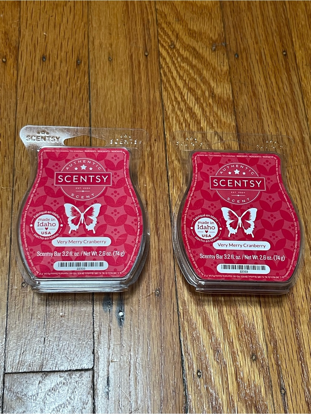 Scentsy Very Merry Cranberry Wax Bars